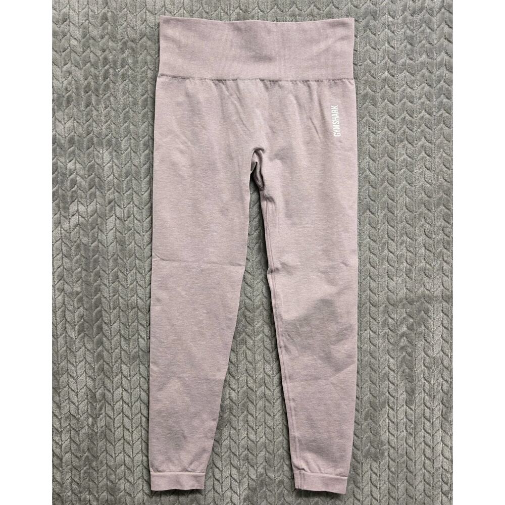 Gymshark Leggings Women’s Small Seamless 2.0 Heather Pink Stretch‎ 23” Inseam